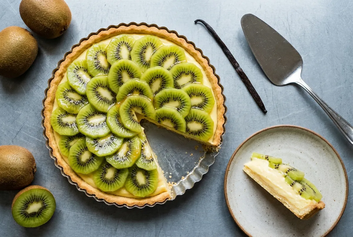 Tarte aux kiwis : la recette facile à la crème pâtissière