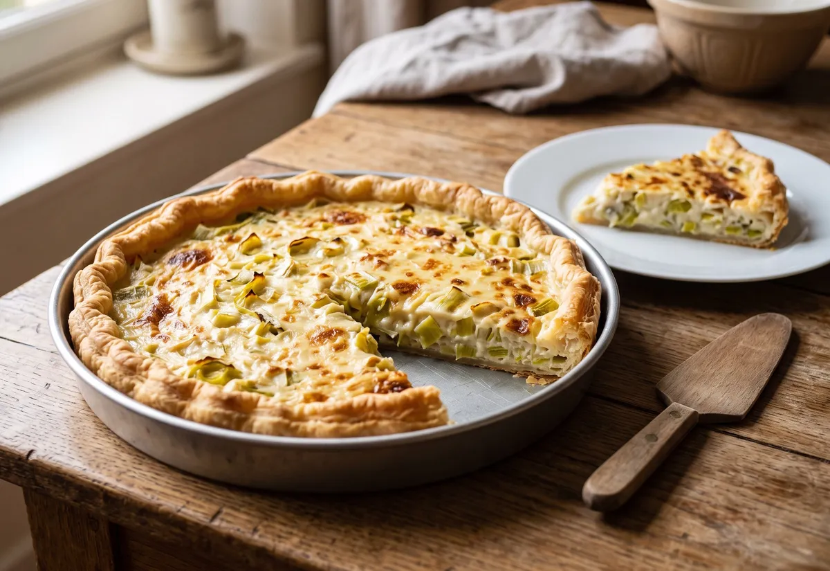 Recette de la tarte aux poireaux