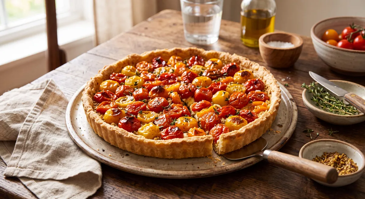 Tarte aux tomates cerises : la recette croustillante et fondante