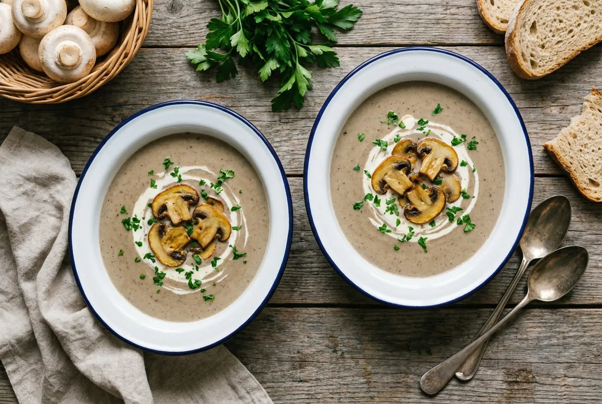 Velouté de champignons facile : la recette de grand-mère