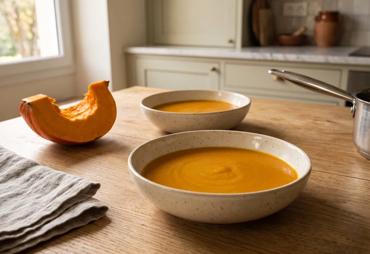 Velouté de potiron onctueux sans crème