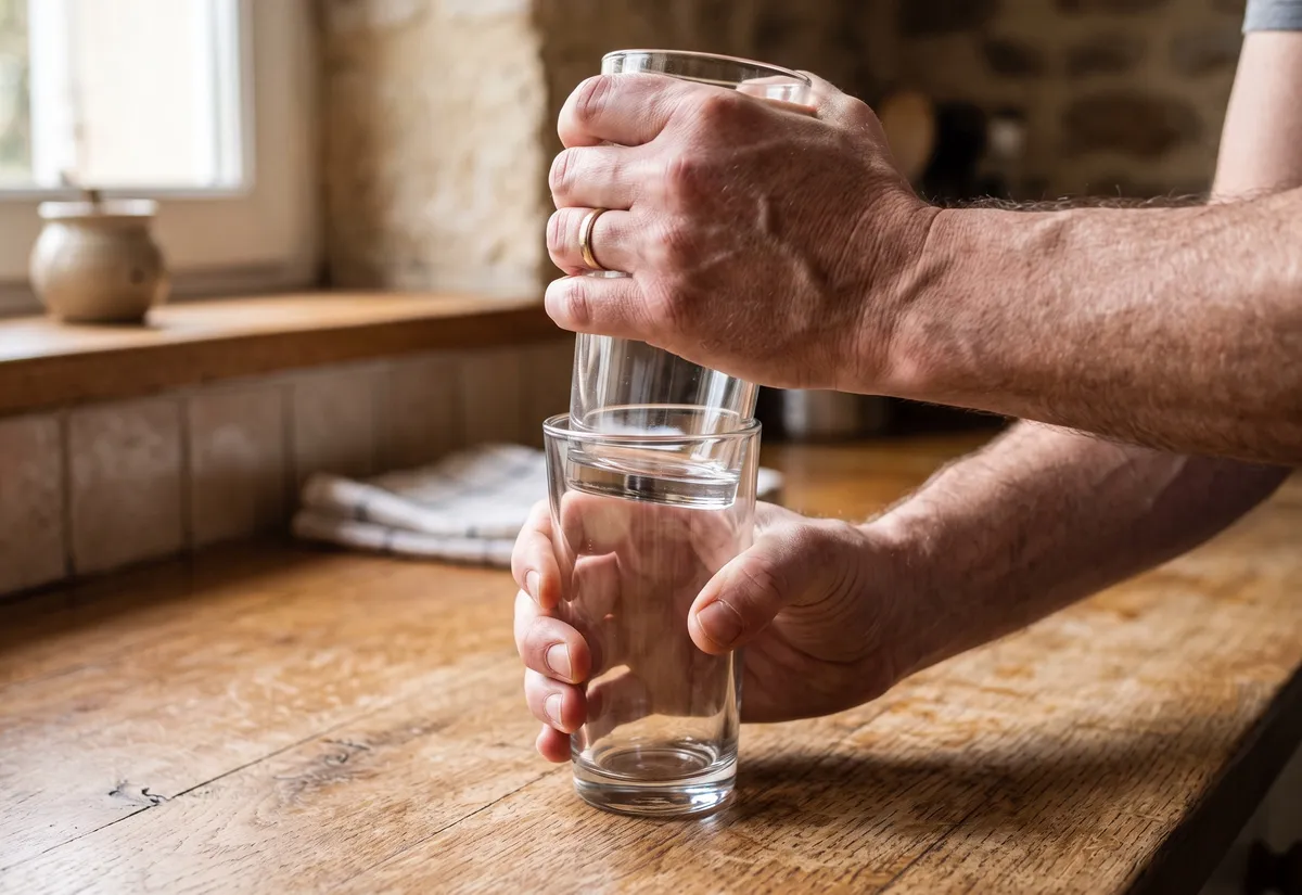 Astuce pour enlever des verres coincés ensemble
